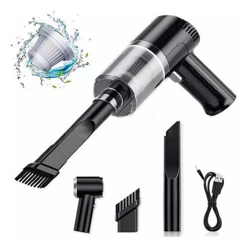 Aspiradora portátil 3 en 1 Soplador de plumero Bomba de aire Limpieza manual inalámbrica para coche hogar PC AS-228