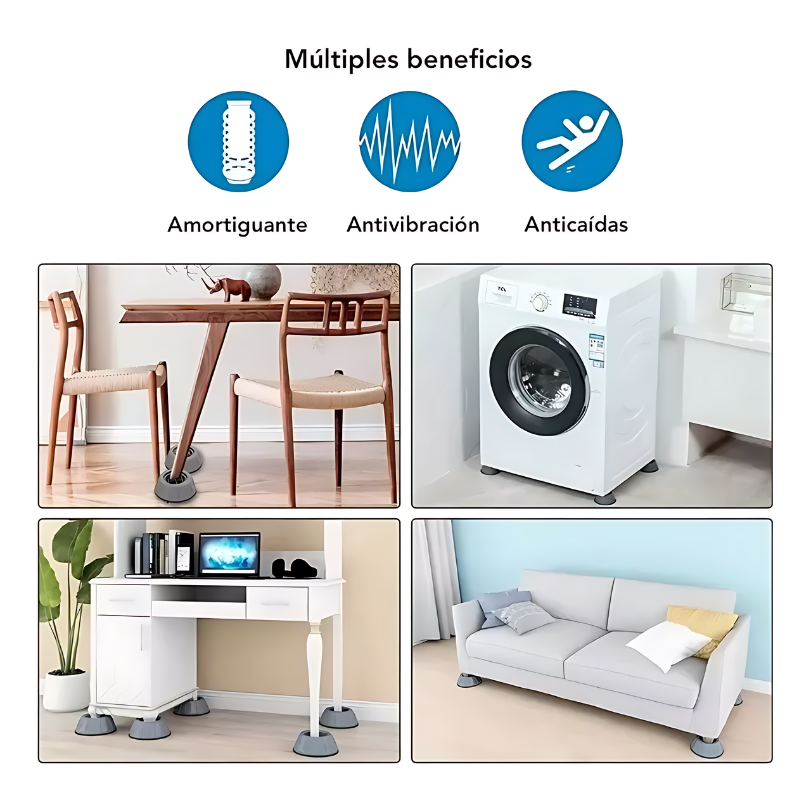 Almohadillas Antivibratoria para Secadoras y lavadoras