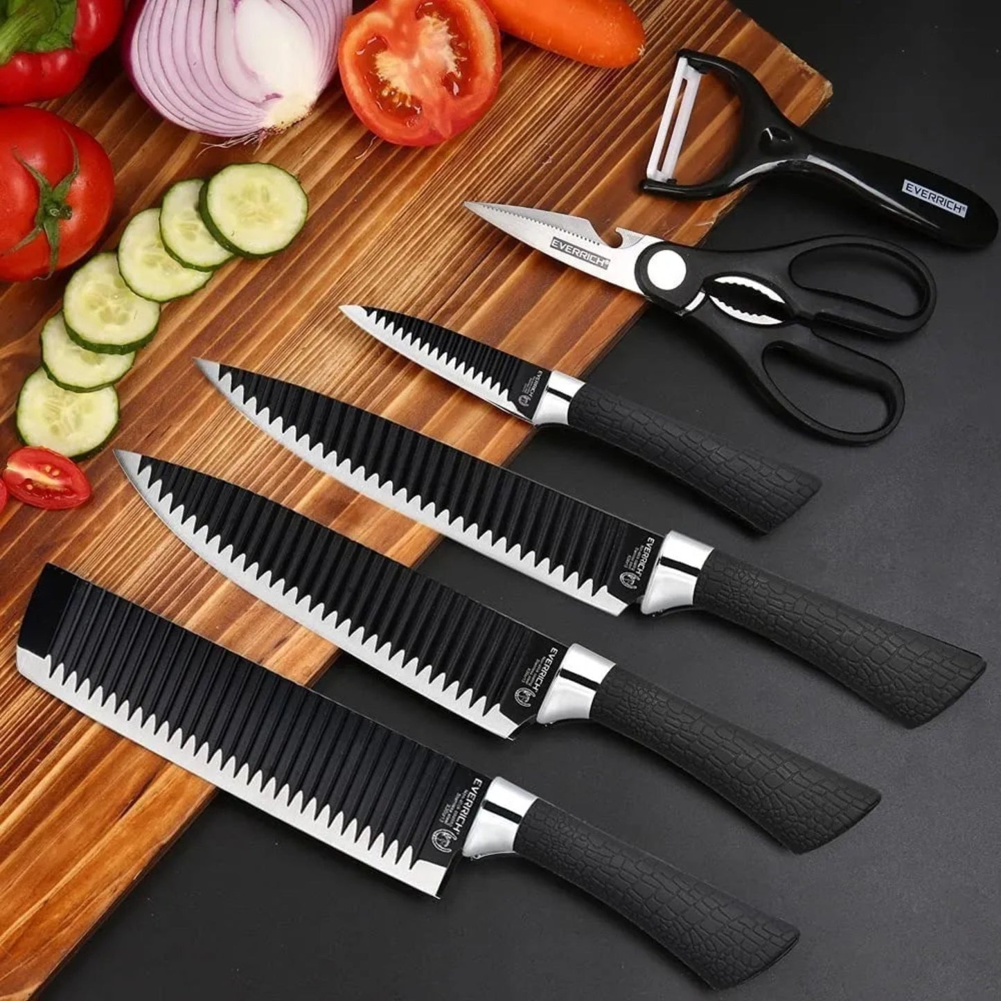 Kit Set De Cuchillos Antirresbalante Oferta Limitada!!