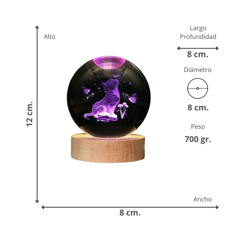 Lampara Led, Bola De Cristal la  Galaxia en tus manos, Pocas unidades