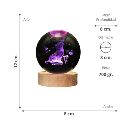 Lampara Led, Bola De Cristal la  Galaxia en tus manos, Pocas unidades