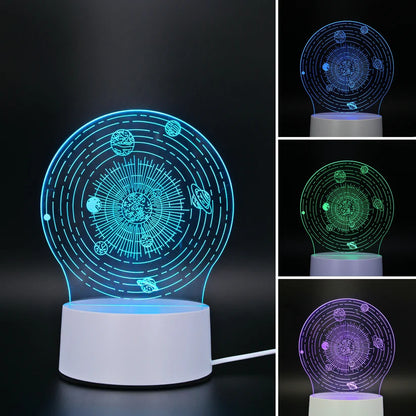 Lámpara Led Luces RGB 3D Sistema pocas unidades