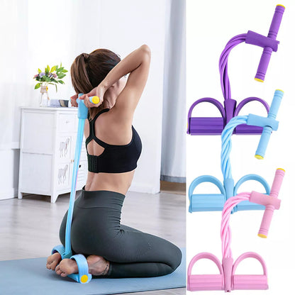 Banda Elástico de Ejercicio pedal  con Agarre para Pies