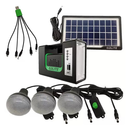 Kit Emergencia Camping Solar Extraordinario